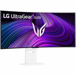 LG UltraGear 39GX90SA-W 39" (99.1 cm) Class UW-QHD Curved Screen Gaming OLED Monitor - 21:9 - Black - 39" (99.1 cm) Viewab