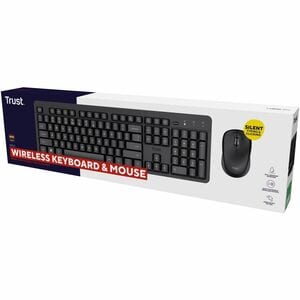 Trust Ody II Keyboard & Mouse - Spanish - USB 3.0 Membrane Wireless RF 2.40 GHz Keyboard - Keyboard/Keypad Color: Black - 