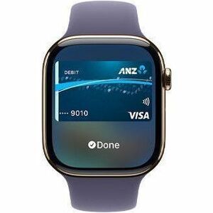 Watch Series 11 GPS + Cellular 46mm Silver Aluminium Case with Purple Fog Sport Band - M/L