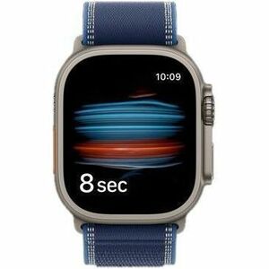 Apple Watch Ultra 3�GPS + Cellular�49mm�Natural Titanium Case with Blue/Bright Blue Trail Loop - S/M