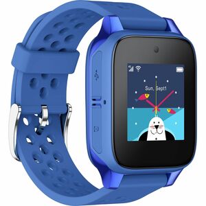 TCL MOVETIME MT46X Smartwatch - Kinder - Blau Body Color - Wireless LAN - 4G - Kamera, Push-Benachrichtigung, SMS, Alarm, 