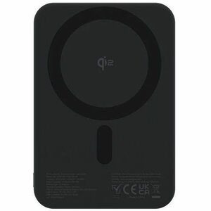 PanzerGlass empower Power Bank - Space Black - For iPhone, Qi-enabled Device - 5000 mAh - 20 W - USB Type-C Connector - Qi