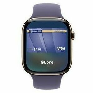 Apple Watch Series 11 Smart Watch - 46 mm Case Height - 39 mm Case Width - Silver Case Color - Purple Fog Band Color - Alu