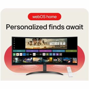 Monitor LCD inteligente LG 34SR60QC-B 34" (86.4cm) Class UW-QHD Pantalla curva - 21:9 - 34" (86.4cm) Viewable - Vertical A