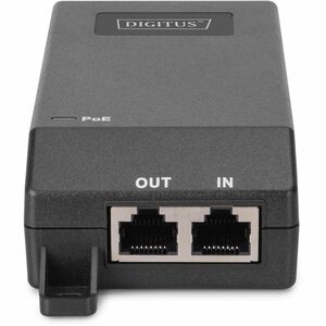 Assmann PoE+-Injektor - 120 V AC, 230 V AC Eingang - 1 x RJ-45 Eingangsport(s) - 1 x RJ-45 Ausgangsport(s) - 30 W - Schwarz
