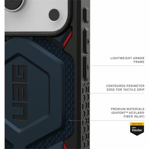 Urban Armor Gear Monarch Pro Case for Apple iPhone 17 Pro Smartphone - Kevlar Mallard - Drop Resistant