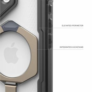 Urban Armor Gear Plasma XTE Case for Apple iPhone 17 Smartphone - Ash, Titanium - Crack Resistant, Drop Resistant, Impact 