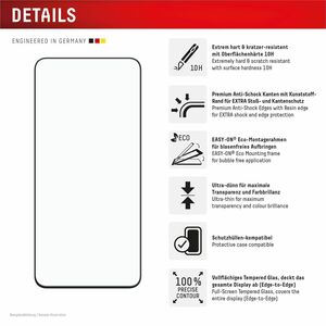DISPLEX Premium Glas (Full Cover) für Samsung Galaxy S25 FE/S24 FE