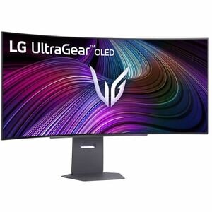 LG UltraGear 45GX90SA-B 45" (114.3 cm) Class UW-QHD Curved Screen Gaming OLED Monitor - 21:9 - Black - 44.5" (113 cm) View