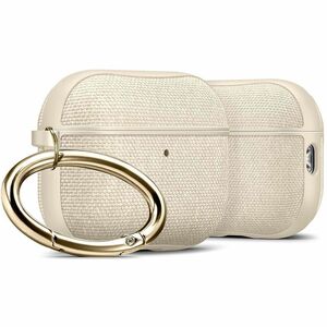 Spigen Urban Fit Carrying Case Apple AirPods Pro - Dune Beige - Scratch Resistant, Scratch Resistant Interior - Polycarbon