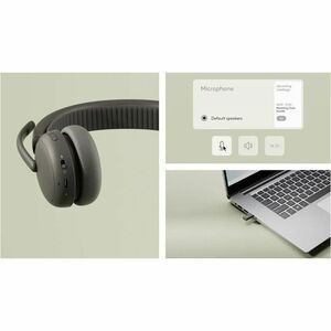 Logitech Zone Wireless 2 ES Kabel/Kabellos Kopfbügel Stereo Headset - Graphit - Microsoft-Teams-Zertifizierung - Ohrumschl