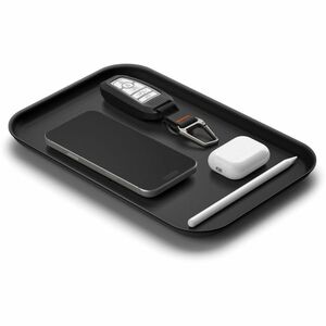 Spigen Desk Tray - Desk - Durable, Scratch Resistant, Non-slip - Black - Polyurethane, Nylon, Silicone