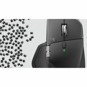 Logitech MX Master 4 for Business Full-size Mouse - Bluetooth/Radio Frequency - USB Type C - Darkfield - 8 Button(s) - Gra