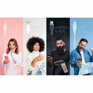 j5create JUCX18L18W-N 1,80 m USB-C Cabo de transferência de dados - 1 - Cable for Smartphone, Notebook, Tablet, Power Bank