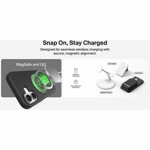 Belkin SheerForce Case for Apple iPhone 17 Smartphone - Textured Buttons, Textured Side - Black - Drop Resistant, Impact R