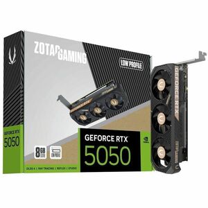Zotac NVIDIA GeForce RTX 5050 Grafikkarte - 8 GB GDDR6 - Halbe Höhe/Niedrigprofil - 7680 x 4320 - 2,57 GHz Boost-Taktfrequ