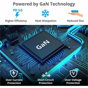 SIIG 100W GaN PD Combo Charger - 3C1A - 100W GaN PD Combo Power Charger - 3C1A - USB-C Charging Station - Portable USB Typ