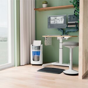 ACCO IQ OptiMax 225 Paper Shredder - Continuous Shredder - Micro Cut - 6 Per Pass - for shredding Paper Clip, Staples, Pap