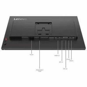 Lenovo ThinkVision P24Q-40 24" Class WQHD LED Monitor - 16:9 - Raven Black - 23.8" Viewable - In-plane Switching (IPS) Tec