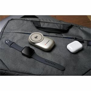Verbatim Induction Charger - For Smartphone, Smartwatch, Earbud, AirPod - 3 A - 9 V DC Output - Input connectors: USB - Ma