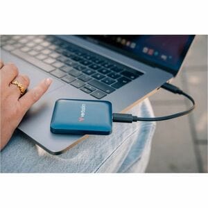 Verbatim SnapBack 1 TB Portable Solid State Drive - External - Blue Metallic - Smartphone, Desktop PC, MAC Device Supporte