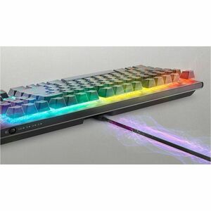 Alienware AW920K 游戏键盘 - 有线/无线 连接 - C型 USB 接口 - RGB LED - 英文（美国） - 月之暗面深邃黑 - Cherry MX红轴 按键开关 - Bluetooth/RF - 5.1 - 2.40 G