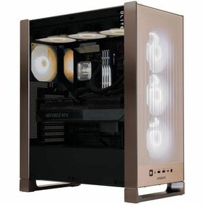 In Win DLITE IW-CS-DLITEBRO-4XM120 Computer Case - ATX Motherboard Supported - Mid-tower - Mesh, SPCC, Tempered Glass, Alu