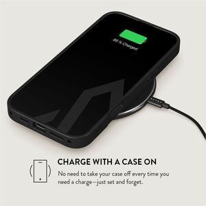 BURGA Case for Apple iPhone 16 Pro Smartphone - Bold Stripes, Black and White Patterns, Timeless Design, Prophecy - Black,
