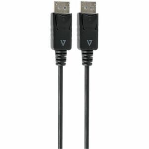 V7 V7DPPRO-3M-BLK 3.05 m DisplayPort A/V Cable - Cable for Audio/Video Device, PC, Monitor, Projector - First End: 1 x Dis
