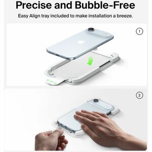 Belkin ScreenForce InvisiGlass Privacy Filter Screen Protector for iPhone Air - For OLED iPhone Air - Drop Resistant, Impa