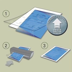 Leitz iLAM Laminating Pouch - Sheet Size Supported: A4 - Laminating Pouch/Sheet Size: 303 mm Width x 100 µm Thickness - Gl