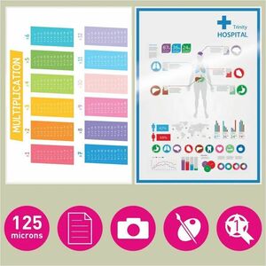 Leitz iLAM Laminating Pouch - Sheet Size Supported: A4 - Laminating Pouch/Sheet Size: 303 mm Width x 125 µm Thickness - Gl