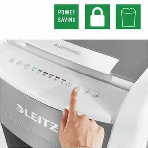 Leitz IQ Autofeed Office Pro 600 Paper Shredder - Continuous Shredder - Cross Cut - 15 Per MinuteCards - for shredding Sta