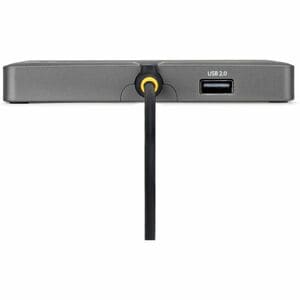StarTech.com USB-C to Quad-Monitor Workstation Adapter, 4K 60Hz DisplayPort, 140W PD Passthrough for Laptop Charging, 1x U