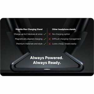 ZAGG Wireless Cradle for Headphone, AirPod, AirPods Max, AirPods Pro - Qi - Charging Capability - USB Type C - Black