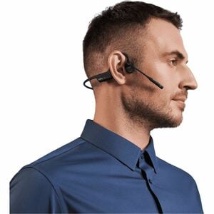 Shokz OpenComm2 UC Wireless Behind-the-neck, Earbud, Over-the-ear, Open-ear Stereo Earset - Black - Binaural - Open - 3000