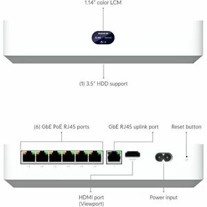 Ubiquiti Network Video Recorder Instant - Network Video Recorder - HDMI - 4K Recording - 2.9 cm (1.1") Screen
