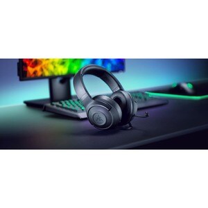 Casque de jeu Razer Kraken X Lite - Filaire - Design Sur tête - Stéréo - Binaural - Circumaural - 32 Ohm - Fréquence 12 Hz