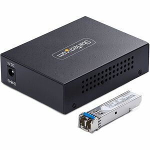 StarTech.com Transceiver/Media Converter - TAA Compliant - 2 Port(s) - 1 x Network (RJ-45) - Duplex LC Port - Twisted Pair