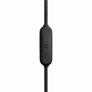 JBL Endurance Run 3 Wired Earbud, Behind-the-ear Stereo Earset - Black, Lime - Binaural - In-ear - 20 Hz to 20 kHz - Mini-