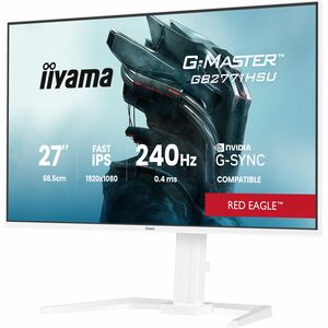 Moniteur de jeu LCD iiyama G-MASTER Red Eagle GB2771HSU-W1 27" Classe Full HD - 16:9 - Blanc mat - 68,6 cm (27") Viewable 