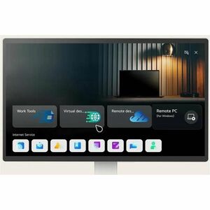 LG 27U731SA-W 27" Class 4K UHD Smart Gaming LED Monitor - 16:9 - White - 27" Viewable - In-plane Switching (IPS) Technolog