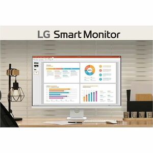 LG 32U721SA-W 32" Class 4K UHD Smart LCD Monitor - 16:9 - White - 31.5" Viewable - Vertical Alignment (VA) - 3840 x 2160 -