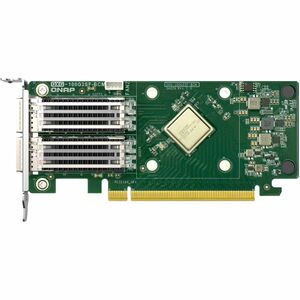 QNAP QXG-100G2SF-BCM Dual-port, 100 GbE Network Expansion Card - PCI Express 4.0 x16 - 256 Gbit/s Data Transfer Rate - Opt