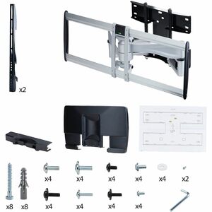 StarTech.com Support Mural Articulé Robuste pour Téléviseur à Écran Plat jusqu'à 100" et 85kg, VESA 800x500, Profil Bas, C