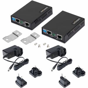 StarTech.com Kit d'Extension Ethernet VDSL2 sur Paire de Fils Unique, Répéteur Longue Portée Jusqu'à 1km, Remplace le 110V