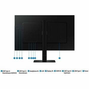 Samsung ViewFinity S8 S27D802UEE 27" Class 4K UHD LED Monitor - 16:9 - Black - 27" Viewable - In-plane Switching (IPS) Tec