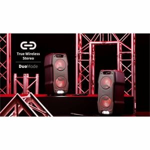 Sharp XParty Sing PS-931 Tragbar Bluetooth Lautsprechersystem - 180 W RMS - Schwarz - Tabletop - Aufladbarer Akku - USB