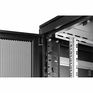 Digitus Unique 42U Bodenstehend Geschlossener Schrank Rackschrank für Server, PDU1135 mm Regaltiefe - Schwarz - Stahl, Ble