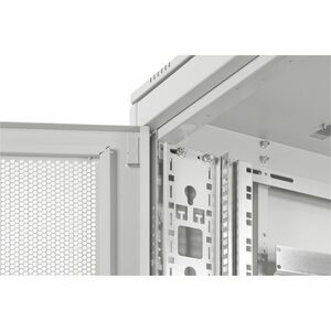 Digitus Unique 26U Bodenstehend Geschlossener Schrank Rackschrank für Server, PDU943 mm Regaltiefe - Hellgrau - Stahl, Ble